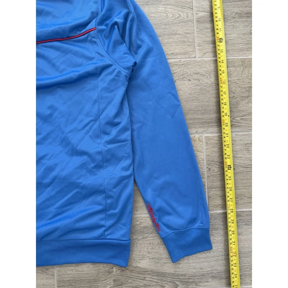 Hurley Royal Blue Zip Up Track Jacket With Red Trim Size Large *Read Description